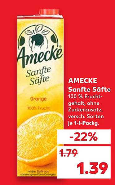 Amecke Sanfte Säfte Angebot bei Kaufland