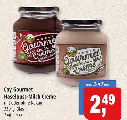 Markant Cay Gourmet Haselnuss-milch Creme