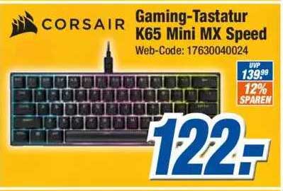 Expert Klein Corsair Gaming-tastatur K65 Mini Mx Speed