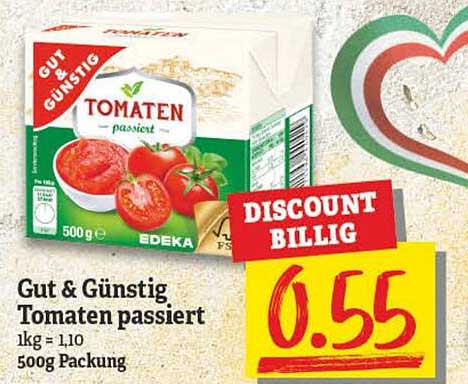 NP Discount Gut & Günstig Tomaten Passiert