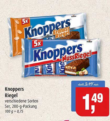 Markant Knoppers Riegel