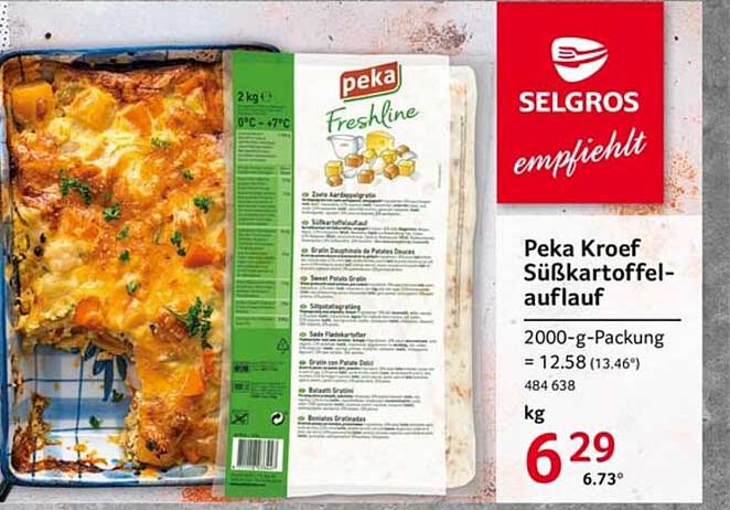 Peka Kroef Süßkartoffelauflauf Angebot bei Selgros
