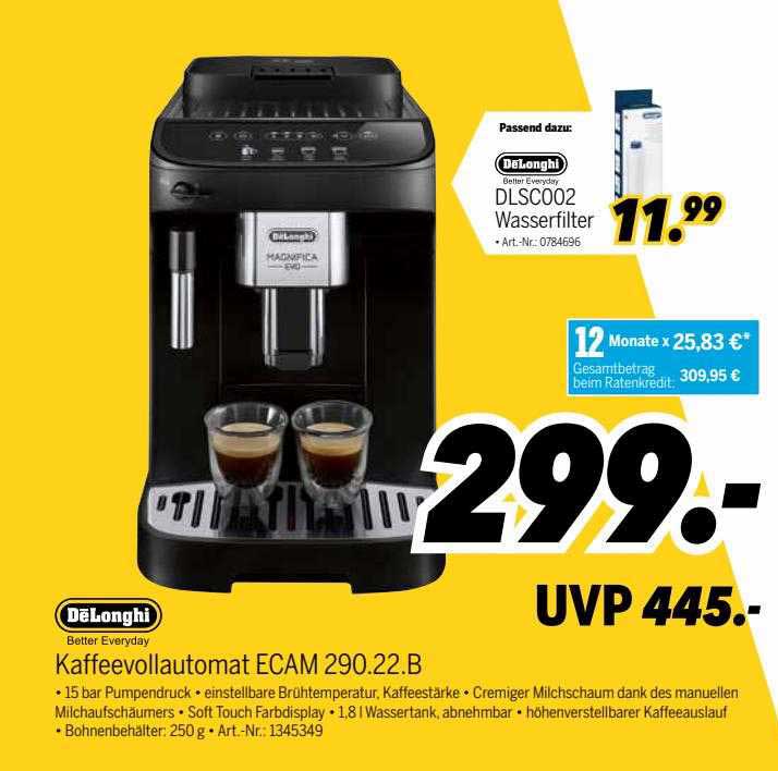 Delonghi Kaffeevollautomat Ecam 290.22.b Angebot Bei MEDIMAX ...