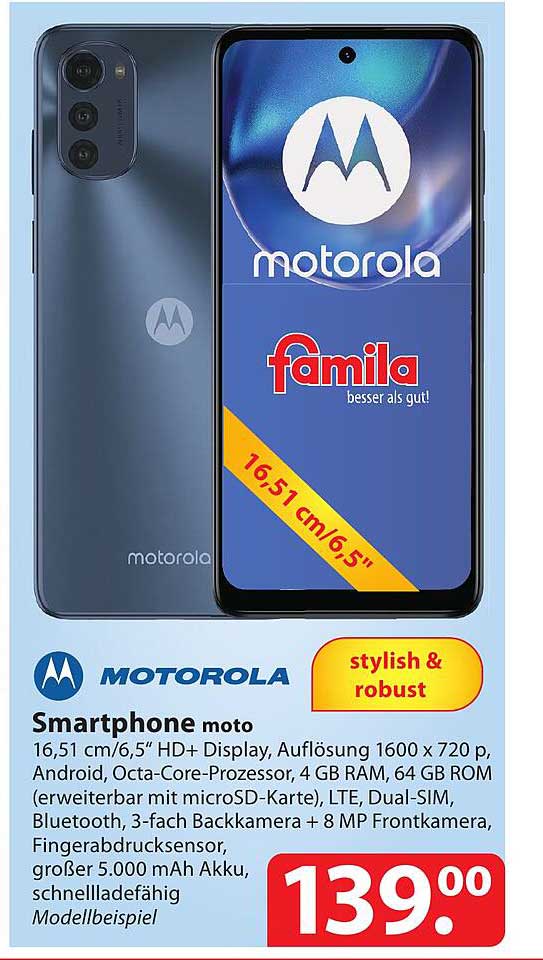 Motorola Smartphone Moto Angebot bei Famila - 1Prospekte.de