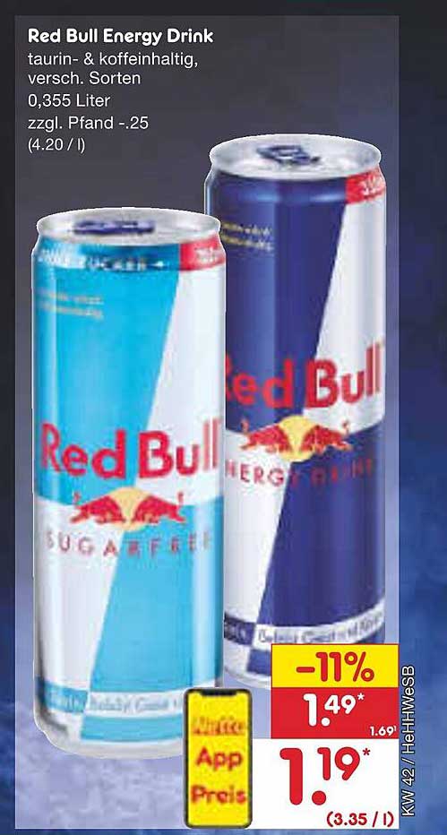 Red Bull Drink bei Netto Marken Discount