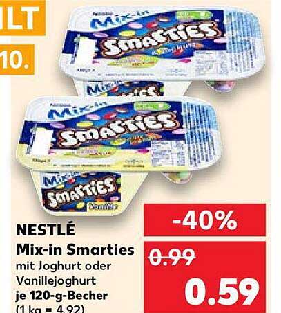 Smarties Rolo's Mix Nestlé Mix-in Smarties Angebot bei Kaufland - 1Prospekte.de