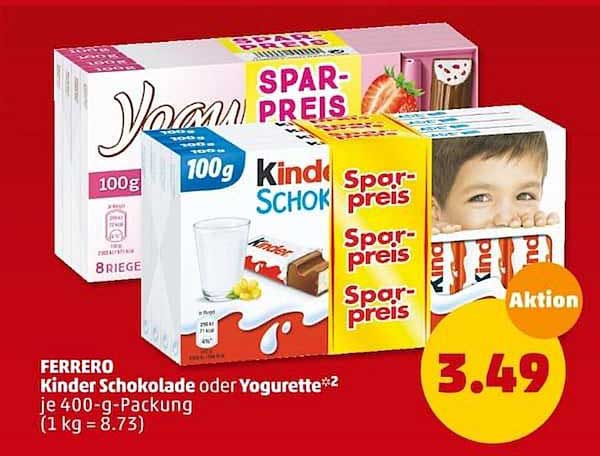 Ferrero Kinder Schokolade Oder Yogurette Angebot bei Penny - 1Prospekte.de