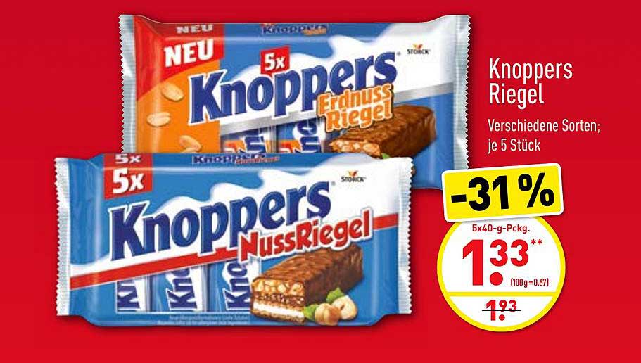Knoppers Riegel Angebot bei ALDI Nord 1Prospekte.de
