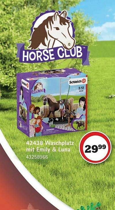 Schleich Horse Club  42438  Waschplatz mit Horse Club Emily & Luna  Neu  2021
