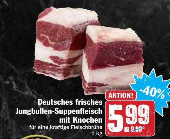 Deutsches Frisches Jungbullen-suppenfleisch Mit Knochen Angebot bei Hit