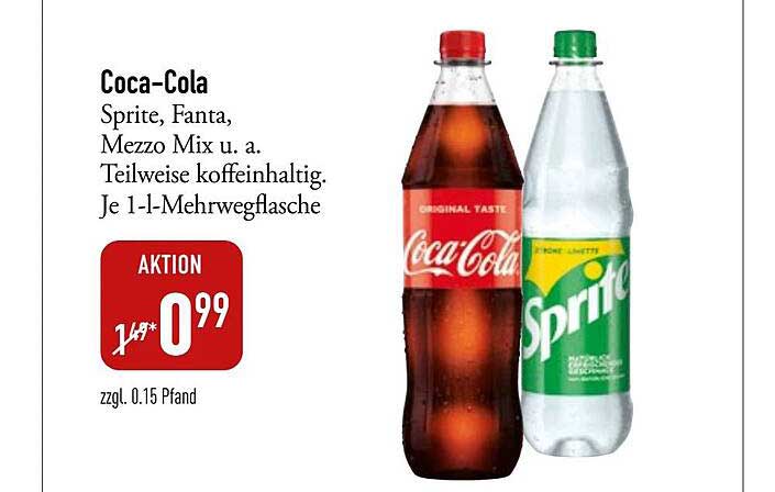 DINEA Coca-cola, Fanta, Sprite Oder Mezzo-mix