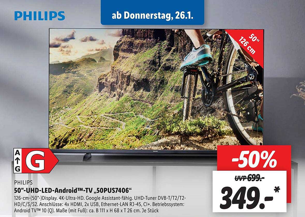 Led Uhd Fil Philips 50