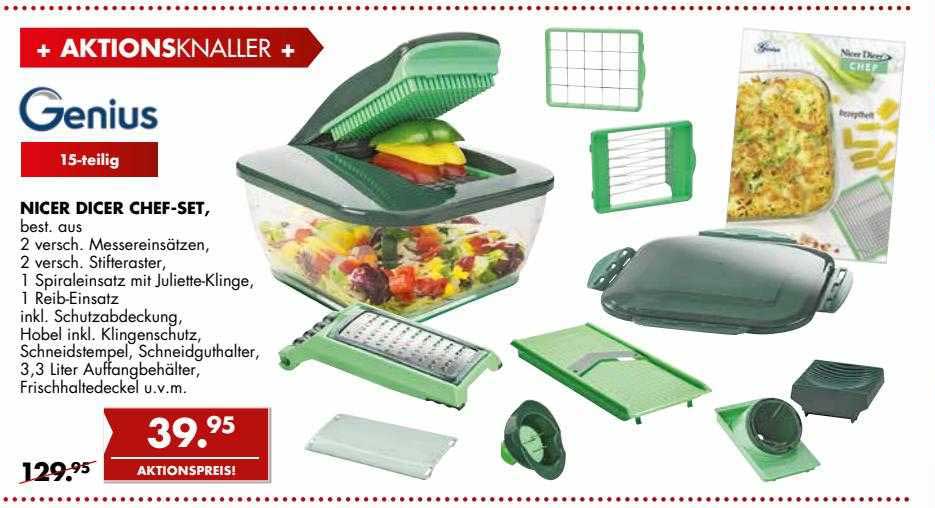 Nicer Dicer Im Angebot Diese Woche Nicer Dicer Chef Set Angebot bei Möbel Steffens - 1Prospekte.de
