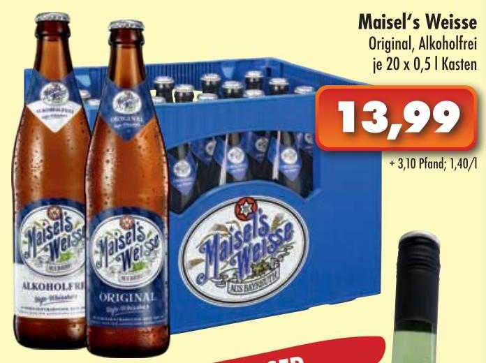 Maisel's Weisse Original Alkoholfrei Angebot bei Löschdepot - 1Prospekte.de
