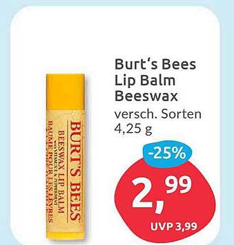 Budni Burt's Bees Lip Balm Beeswax