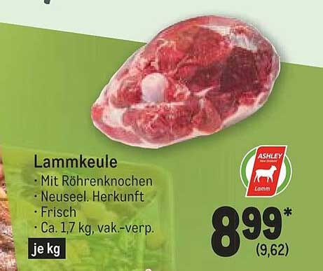 Lammkeule Angebot bei METRO