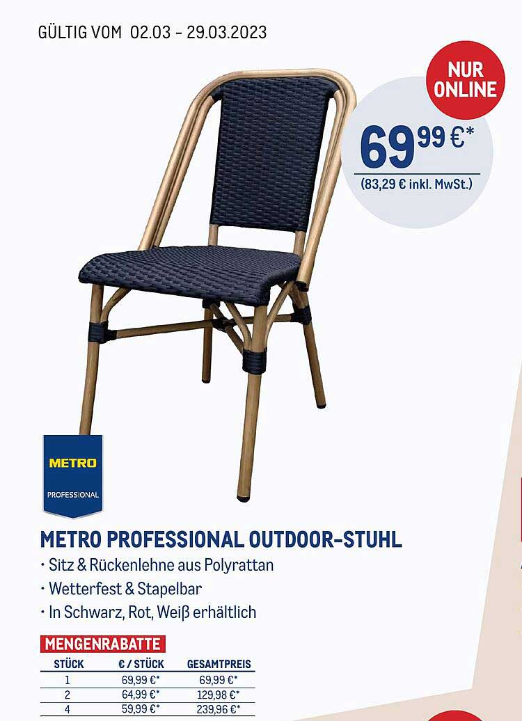 METRO Metro Professional Outdoor-stuhl