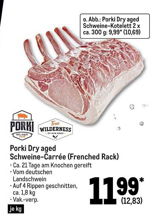 METRO Porki Dry Aged Schweine-carrée (frenched Rack)