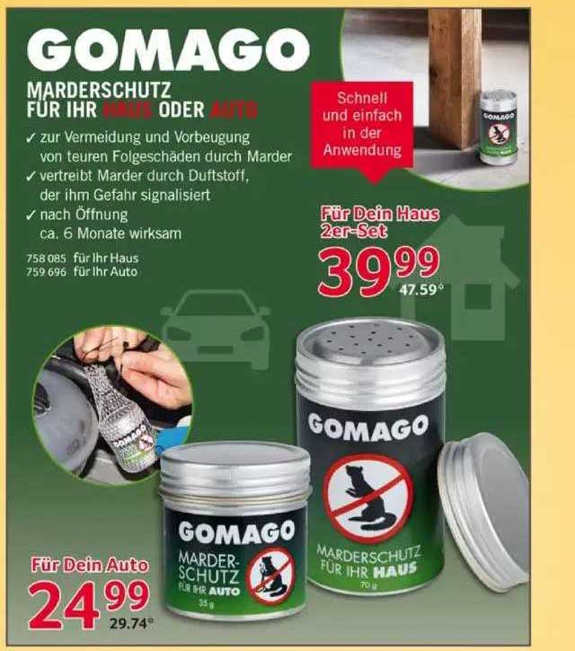 Gomago marderschutz für ihr haus oder auto Angebot bei Selgros
