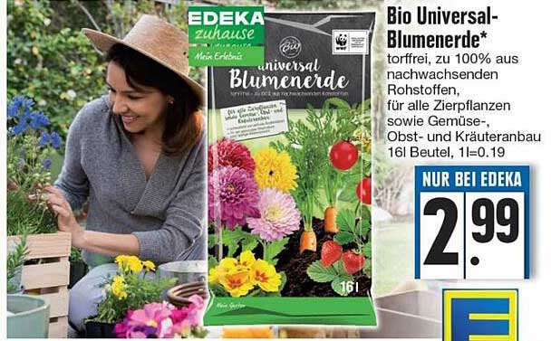 Bio Universalblumenerde Angebot bei EDEKA