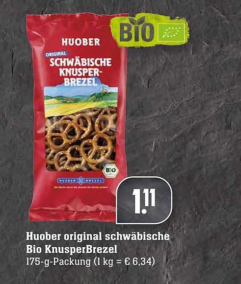 Huober Original Schwäbische Bio Knusperbrezel Angebot bei EDEKA ...