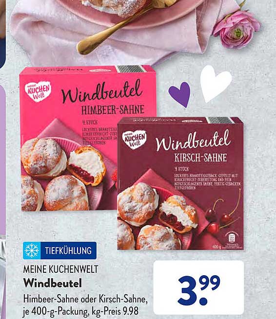 Meine Kuchenwelt Windbeutel Angebot bei ALDI SÜD 1Prospekte.de