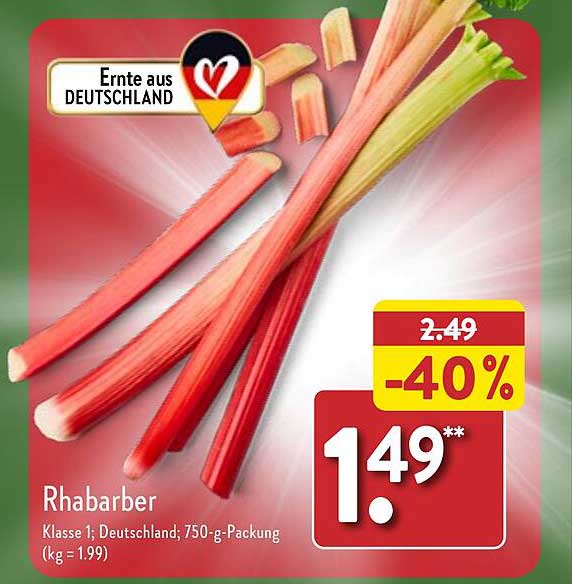 Rhabarber Angebot bei ALDI Nord 1Prospekte.de