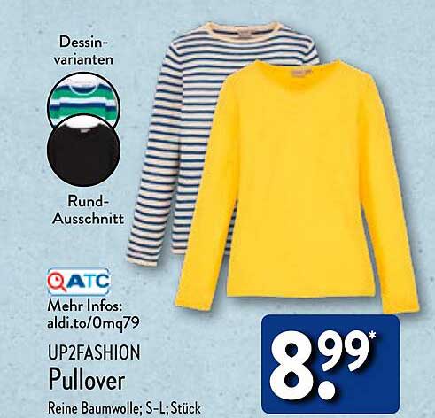 Up2fashion Pullover Angebot bei ALDI Nord