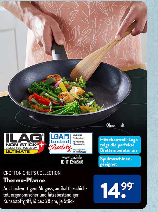 Crofton Chef's Collection Thermopfanne Angebot bei ALDI SÜD