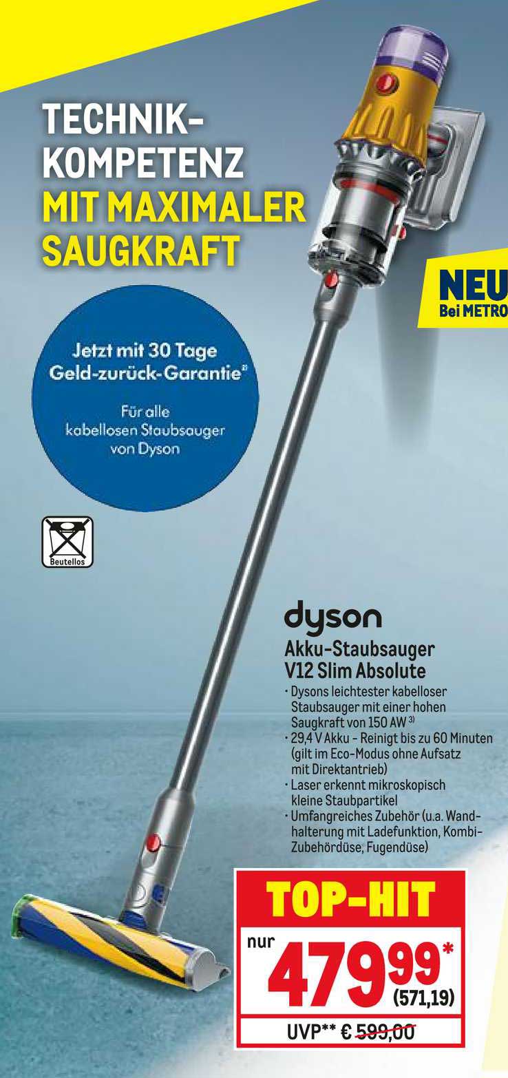 METRO Dyson Akku-staubsauger V12 Slim Absolute
