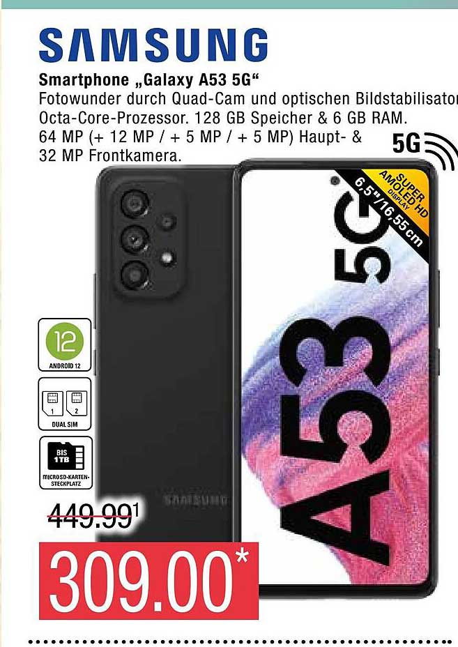 Samsung Galaxy A53 Hülle Media Markt Samsung Smartphone Galaxy A53 5g Angebot bei Marktkauf - 1Prospekte.de