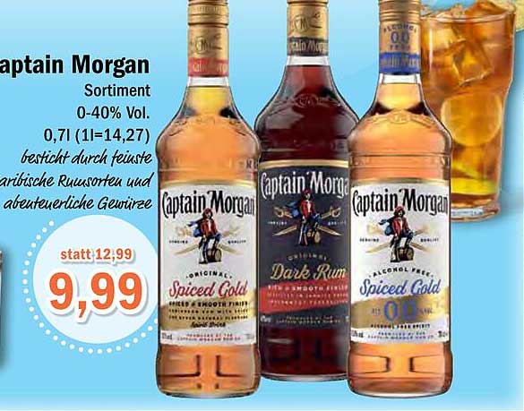 Captain Morgan Sortiment Angebot bei Aktiv Irma - 1Prospekte.de