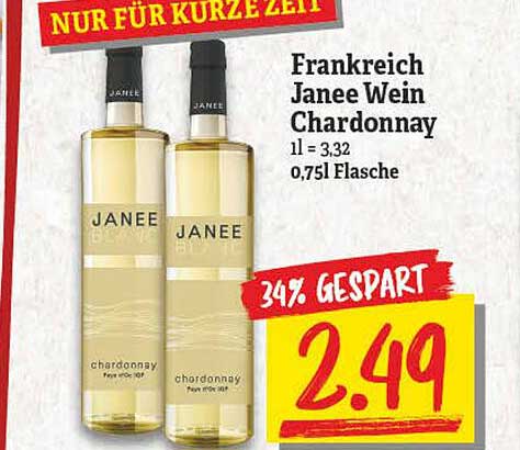 NP Discount Frankreich Janee Wein Chardonnay
