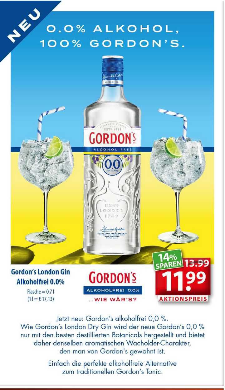 Getränkeland Gordon's London Gin Alkoholfrei