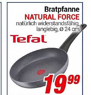 Tefal Bratpfanne Natural Force Angebot bei Centershop - 1Prospekte.de
