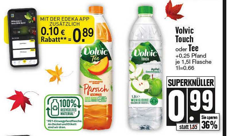 Volvic Touch Oder Tee Angebot bei EDEKA 1Prospekte.de