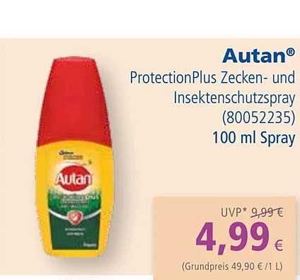 Apotal Autan Protectionplus Zecken- Und Insektenschutzspray