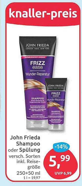John Frieda Shampoo Oder Spülung Angebot bei Budni