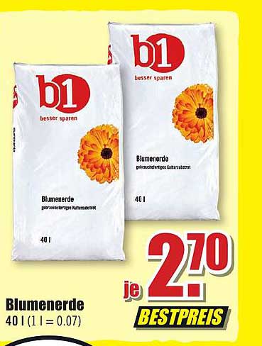B1 Discount Baumarkt B1 Blumenerde