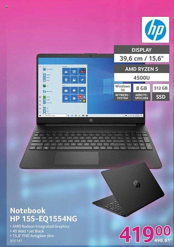 Notebook Hp 15s-eq 1554ng Angebot bei Selgros