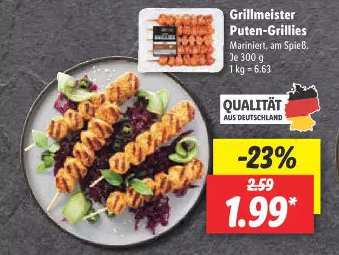 Grillmeister Puten-grillies Lidl Angebot bei