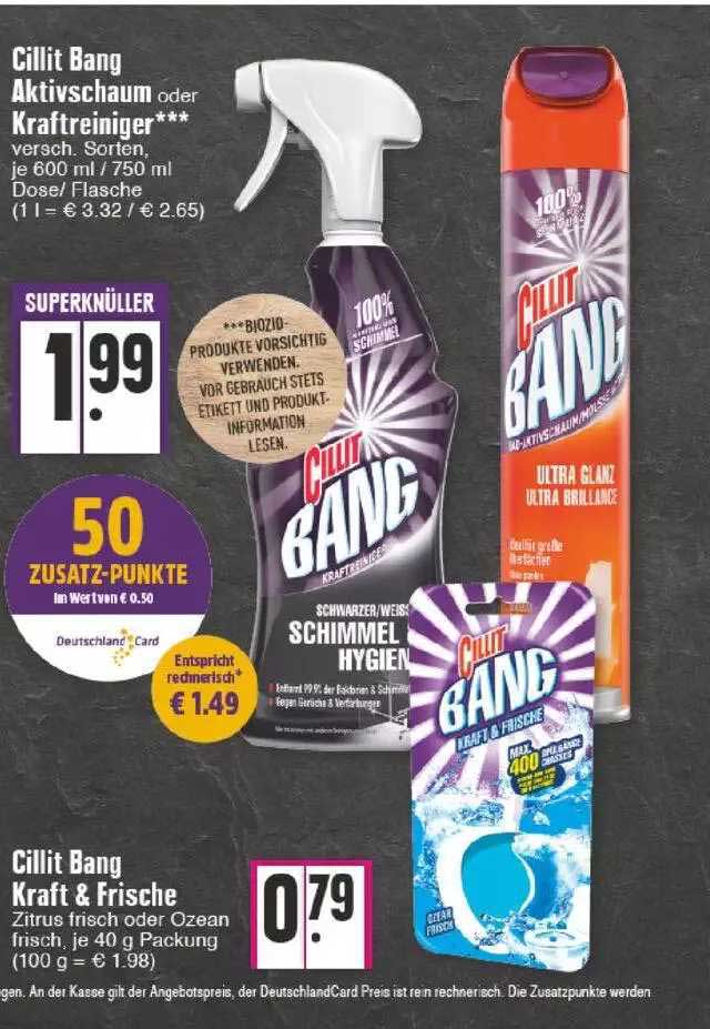 Cillit Bang Aktivschaum 600ml - Seifenreste & Glanz (3er
