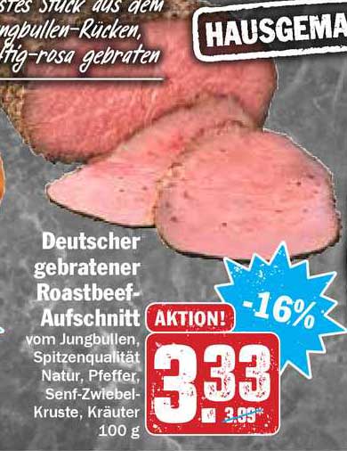 Deutscher Gebratener Roastbeef-aufschnitt Angebot bei Hit