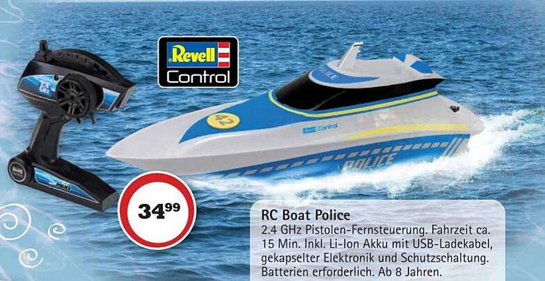 Vedes Revell Control Rc Boat Police