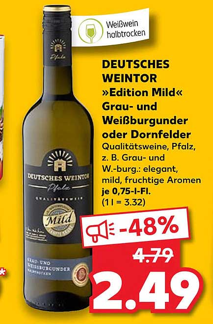 Deutsches Weintor Angebot bei Kaufland