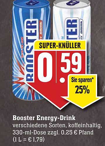 Booster Energy Drink Angebot bei Scheck In Center