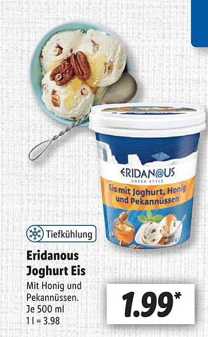 Eridanous Joghurt Eis Angebot bei Lidl