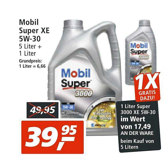 Mobil Super XE 5w30 Angebot bei Real - 1Prospekte.de
