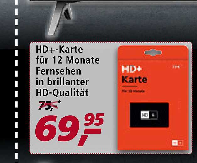 Hd+ Karte Fur 12 Monate Fernsehen In Brillanter Hd Qualität Angebot bei Real - 1Prospekte.de