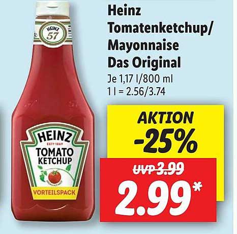 Heinz Mayonnaise Das Original Angebot bei Lidl